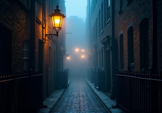 Antico vicolo vittoriano a Londra